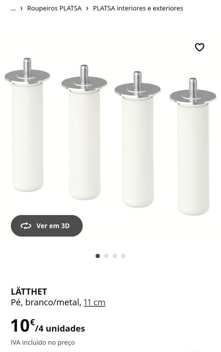 Pés de cama Ikea