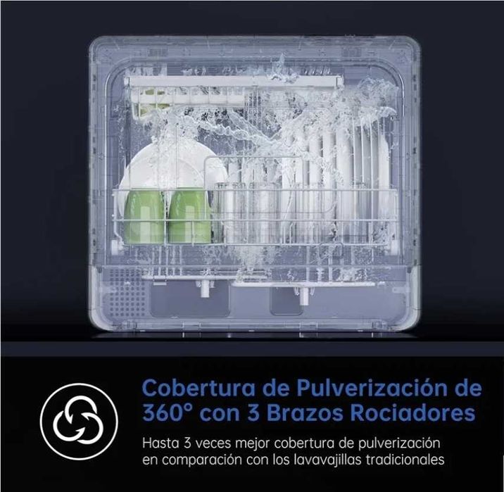 AIRMSEN Lava-loucas Portátil Pequeno com 7+2 Prgramas