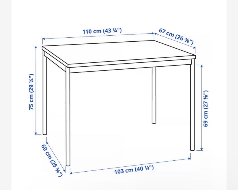 Conjunto de mesa e cadeiras IKEA