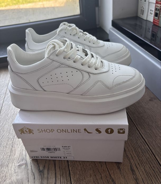 Saway sneakersy skóra naturalna nowa kolekcja 37