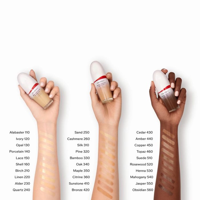 Shiseido skin glow тональний флюїд 210 birch БЕЗ ОДНОГО ЗАТЕСТУ