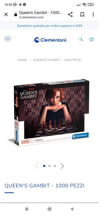 Пазли Queen's gambit 1000 деталей Нові