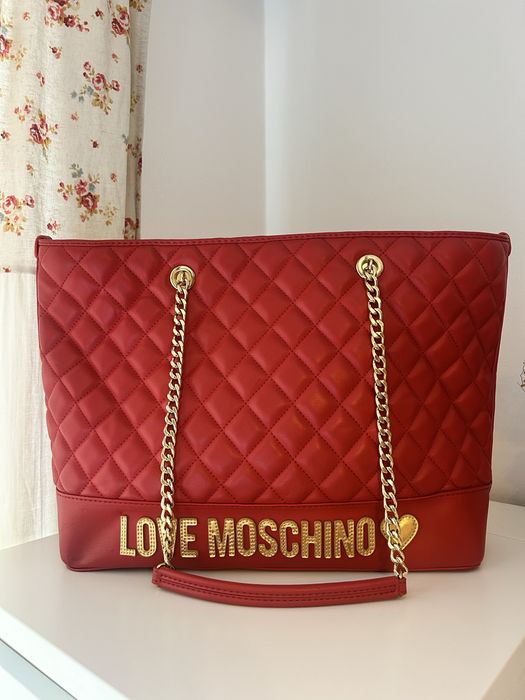 Mala Love moschino vermelha