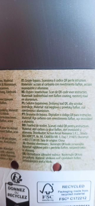 Mały sekator do kwiatów