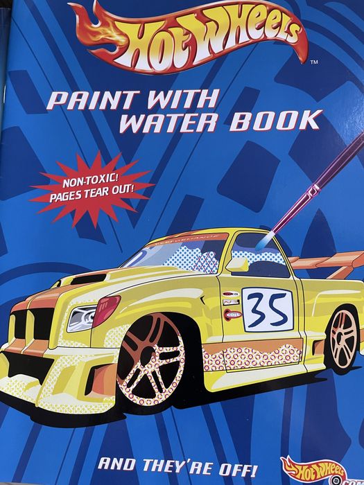 Розкраска "Transformers armada" "Hot wheels" paint with water book