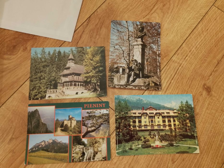 zestaw stare kartki pocztowe tatry, pieniny jaszczurówka zakopane