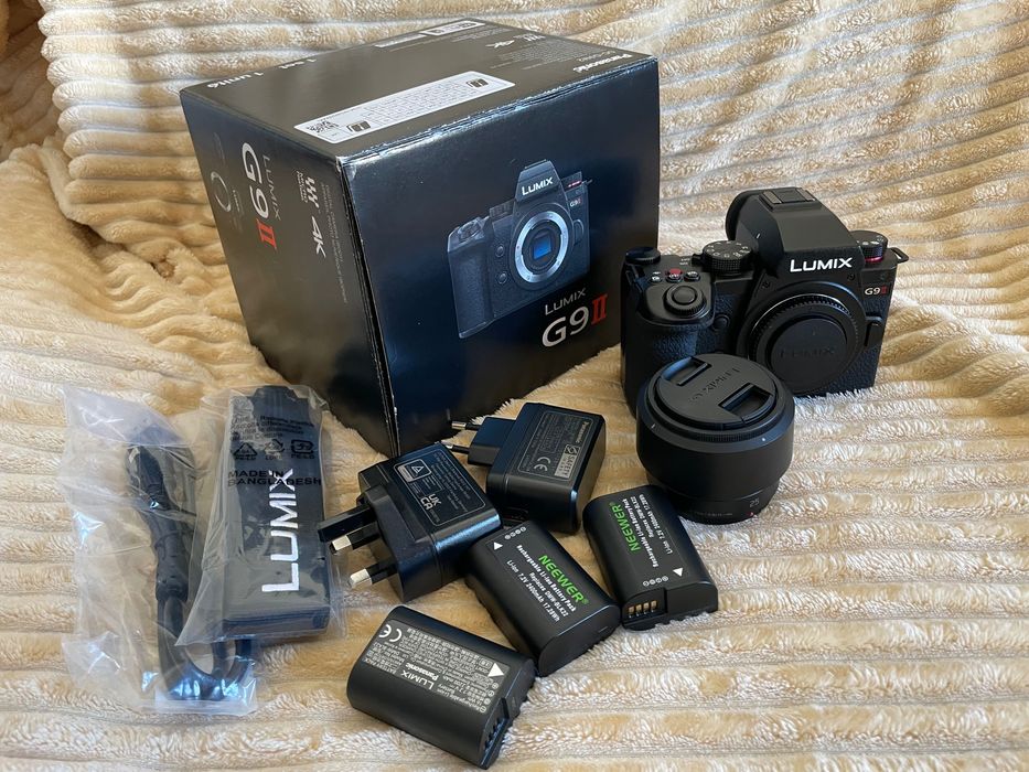 Panasonic Lumix G9II + obiektyw 25mm f/1.7 + 2 baterie