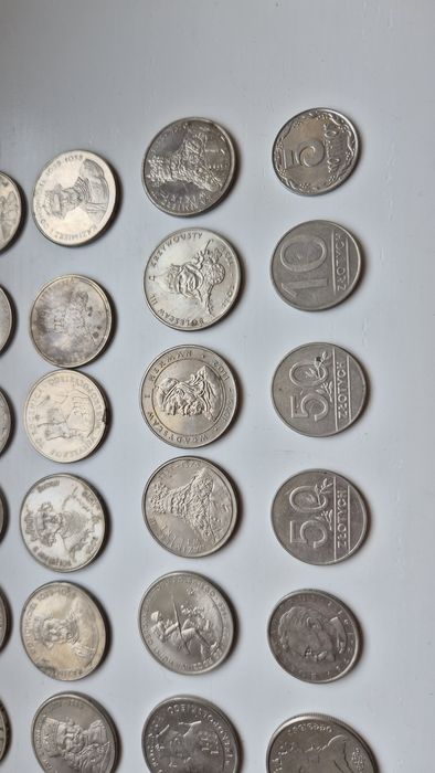 Monety konopnicka żaglowiec rubel lenin król polski