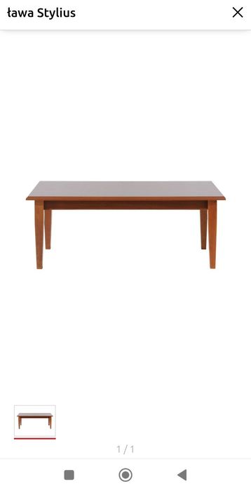 Stolik kawowy/ ława  BRW stylius ciemny brąz