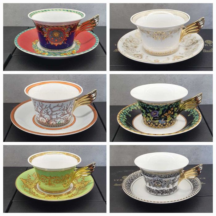 Rosenthal Versace Floralia Blue - Celebrating 25 Years - edycja 2000