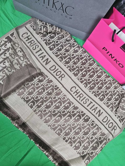 Szalik chusta Gucci Milano nowość bawelna Dior unisex