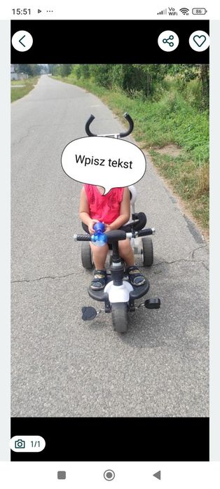 Rowerek trójkołowy