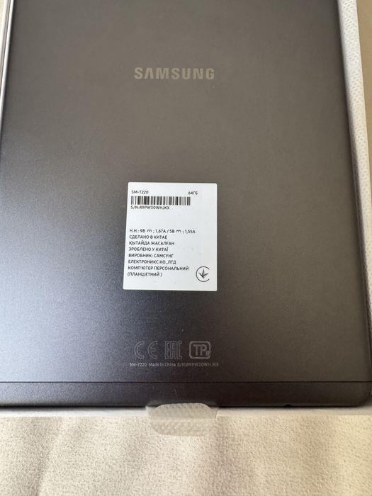 Колір : Сірий  Планшет Samsung Galaxy Tab A7 Lite Wi-Fi 4/64Gb SM-T220 Gray
