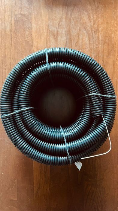 Tubo Anelado 320NW Com Guia D32mm Preto Rolo 25M