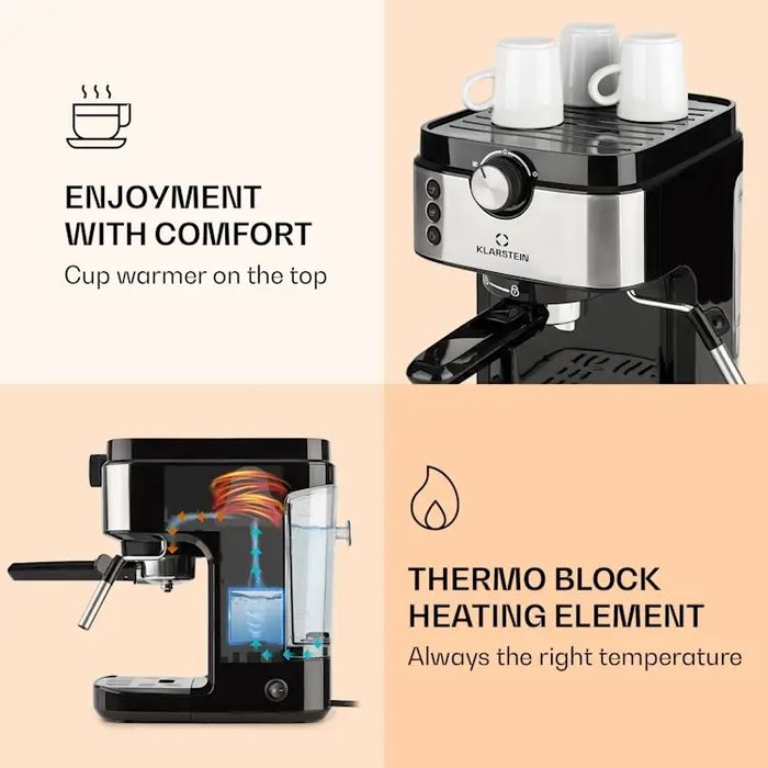 Кофемашина /кавомашина Klarstein BellaVita Espresso