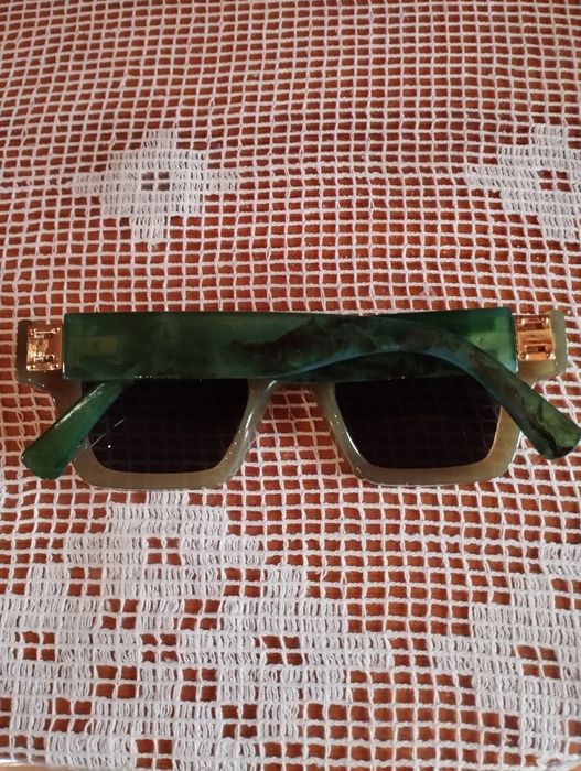 Очки зеленая оправа