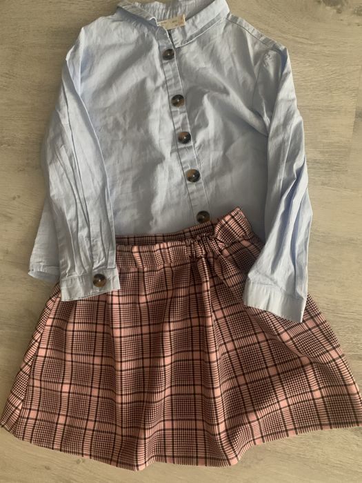 Рубашка юбка сукня  плаття на дівчинку zara 6/7/8/9 років