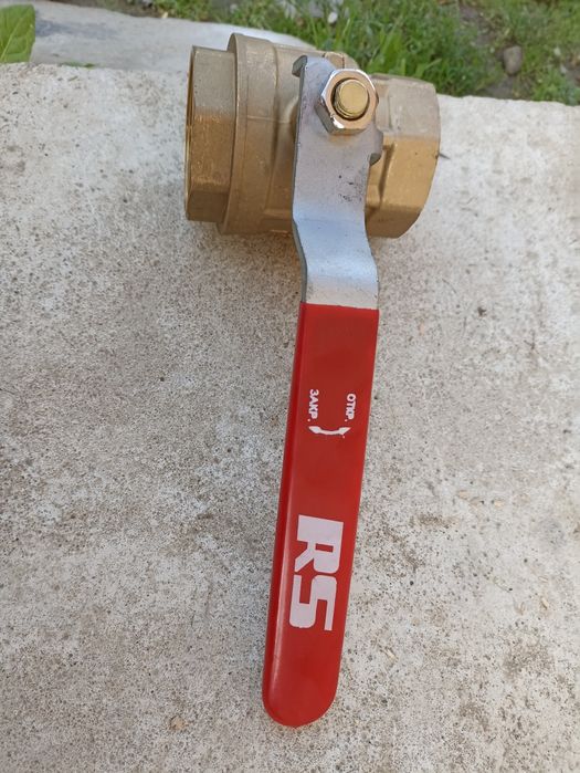 Кран шаровий латунний з  ричагом