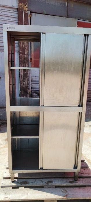Szafa gastronomiczna ze stali nierdzewnej EDESA 88x50x180 cm | Stan BDB
