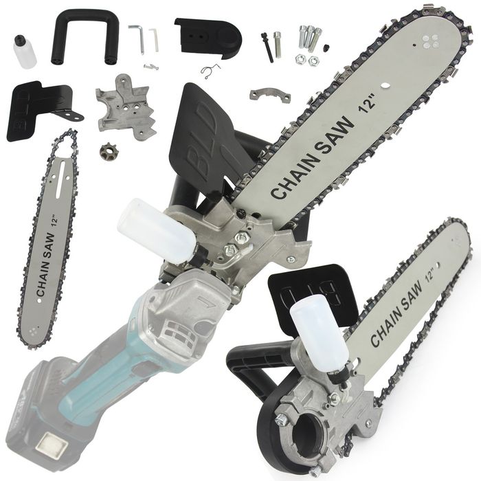 Przystawka do szlifierki z uchwytem adapter  prowadnica z lancuchem