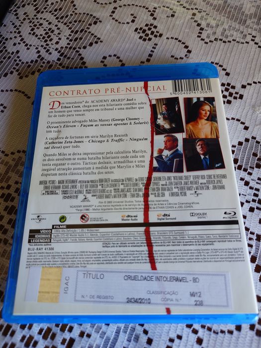 Crueldade intolerável BLU Ray