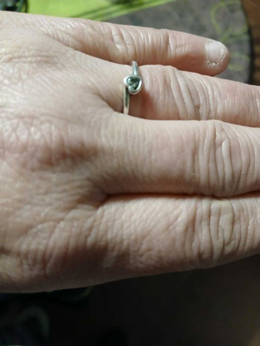 anel solitario coracao