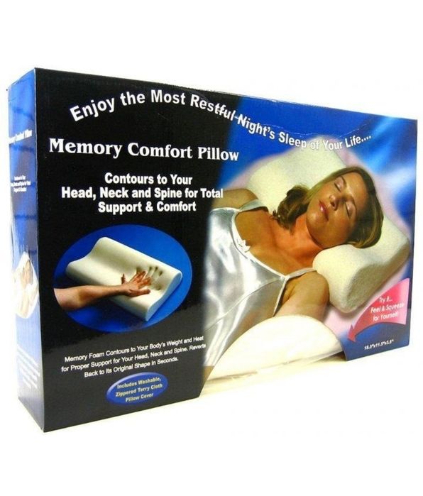 Ортопедична подушка від головного болю з пам'яттю Memory Pillow