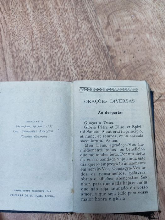 Livro Orações diversas XXIV Edição - De 1935