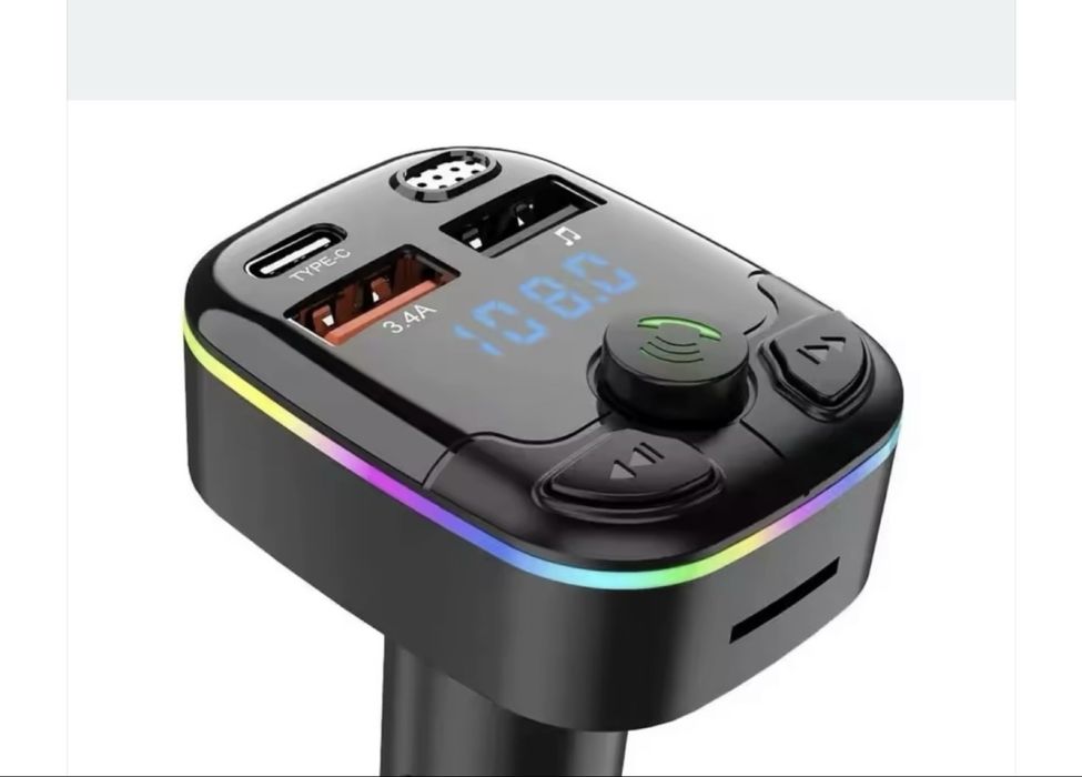 3 usb зарядний пристрій FM-передавач Bluetooth 5.0 в прикурюва