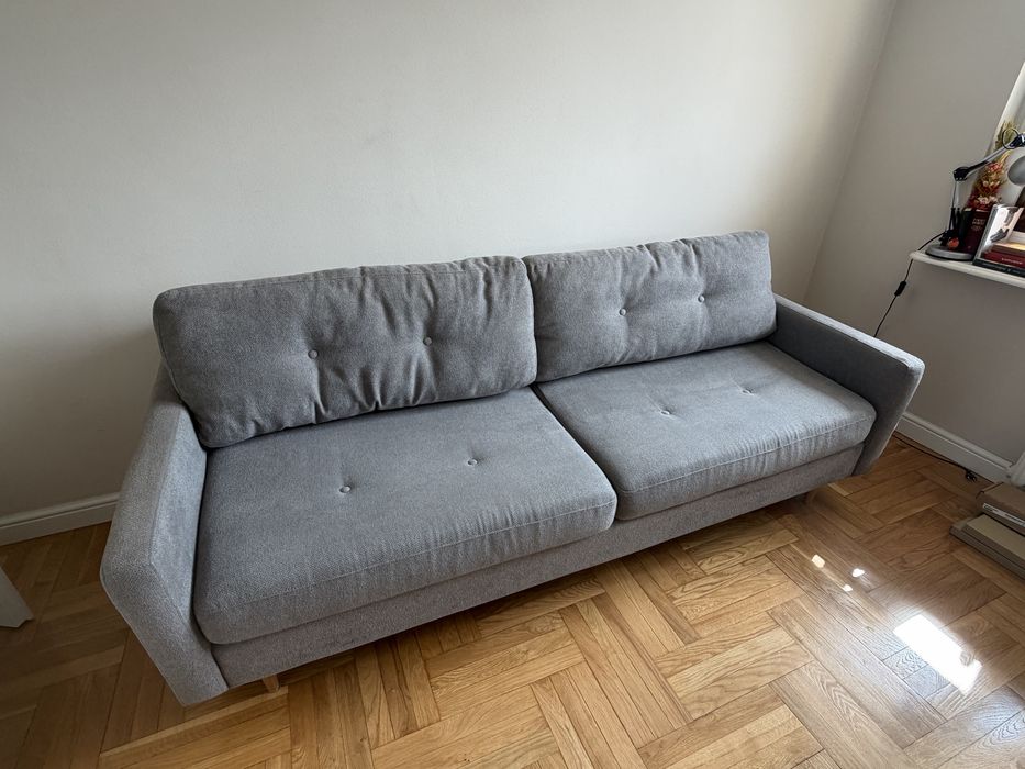 Kanapa rozkładana szara