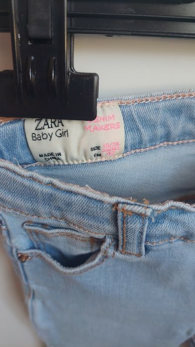 Spodnie Jeansy rurki Zara 92