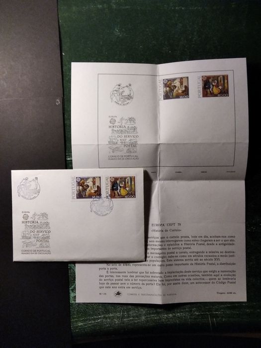 ,1979 FDC Europa CEPT História Do Correio MNH **