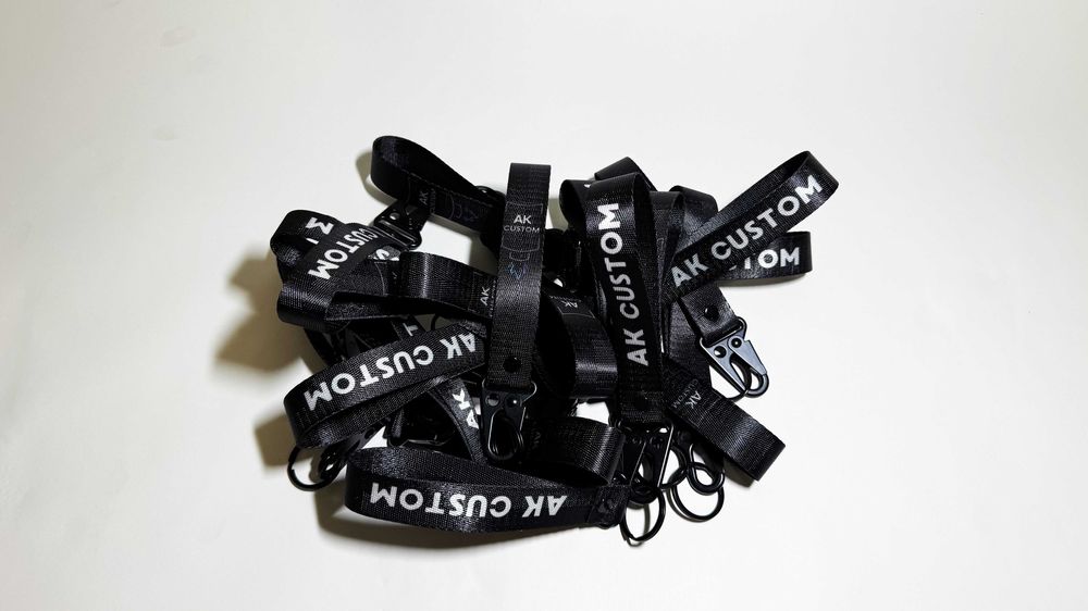 Smycz Brelok AK Custom | Czarna | Solidny Karabińczyk
