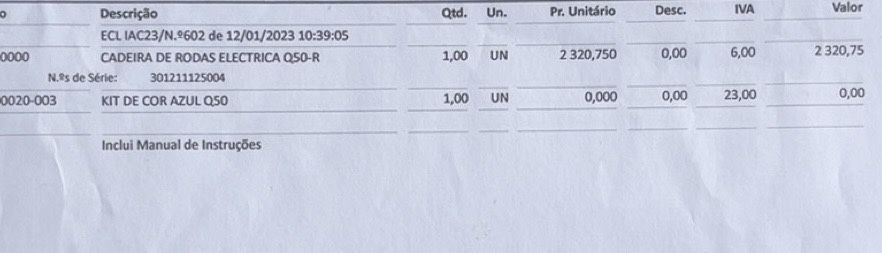 Cadeira de rodas eletrica Quickie por estrear