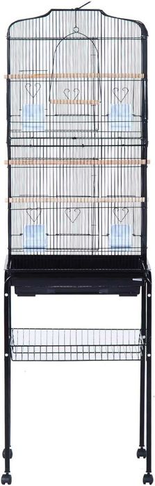Gaiola para pássaros com rodas - 46,5 x 36 x 157 cm - nova