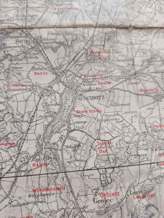 Stara mapa przedwojenna rybnik 1943