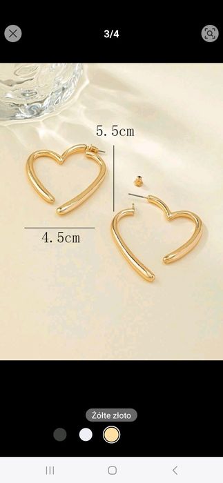 Kolczyki serduszka