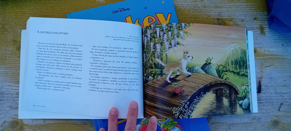 Livro banda desenhada Mickey Mouse e outro livro de histórias