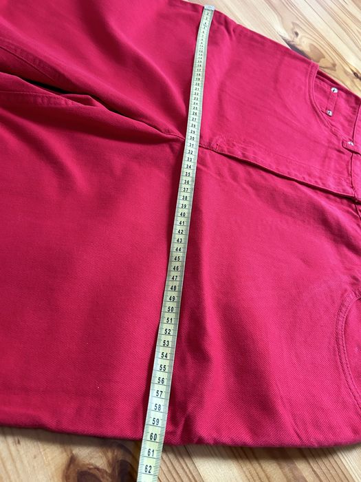 Jeansy spodnie czerwone r50 nowe