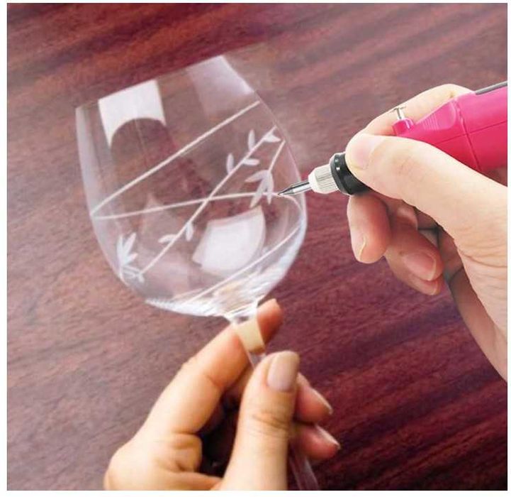 Wielofunkcyjna grawerka elektryczna, regulacja prędkości + akcesoria