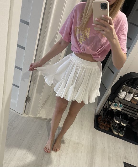 Спідниця шифонова біла