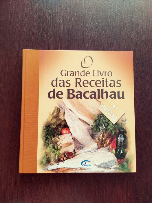 Grande livro das receitas de bacalhau, novo. Capa dura