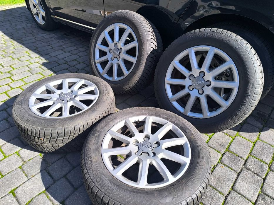 16 koła 2020r A4b8 Zimowe 5x112 Koła Audi Super Aluminiowe VW Skoda Seat 225/55 A3 A5 A6 A8 Passat Touran Octavia Superb Leon