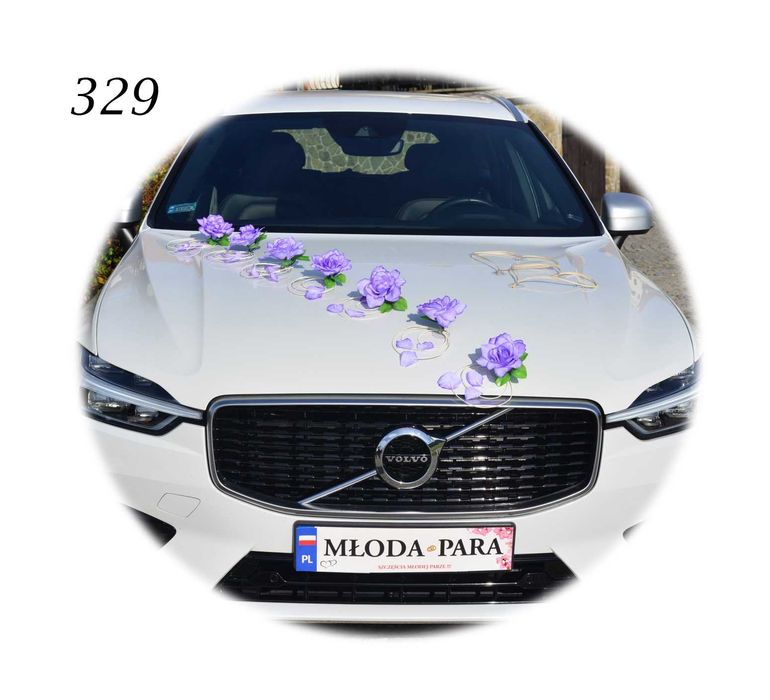 Dekoracja na samochód stroik ozdoba na TWÓJ ślub. POLECAMY 329