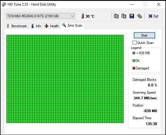 Dysk Toshiba 16TB MG08ACA16TE 100% sprawny. Super szybki! Doskonały stan!