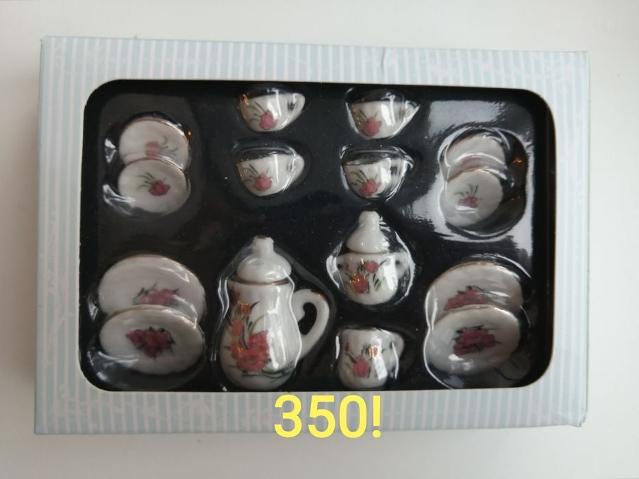 Кукольная посуда набор 1:12, для кукольного домика миниатюра ляльковий