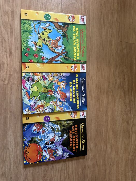 Três livros do Gerónimo Stilton: 4, 36, 49 em bom estado