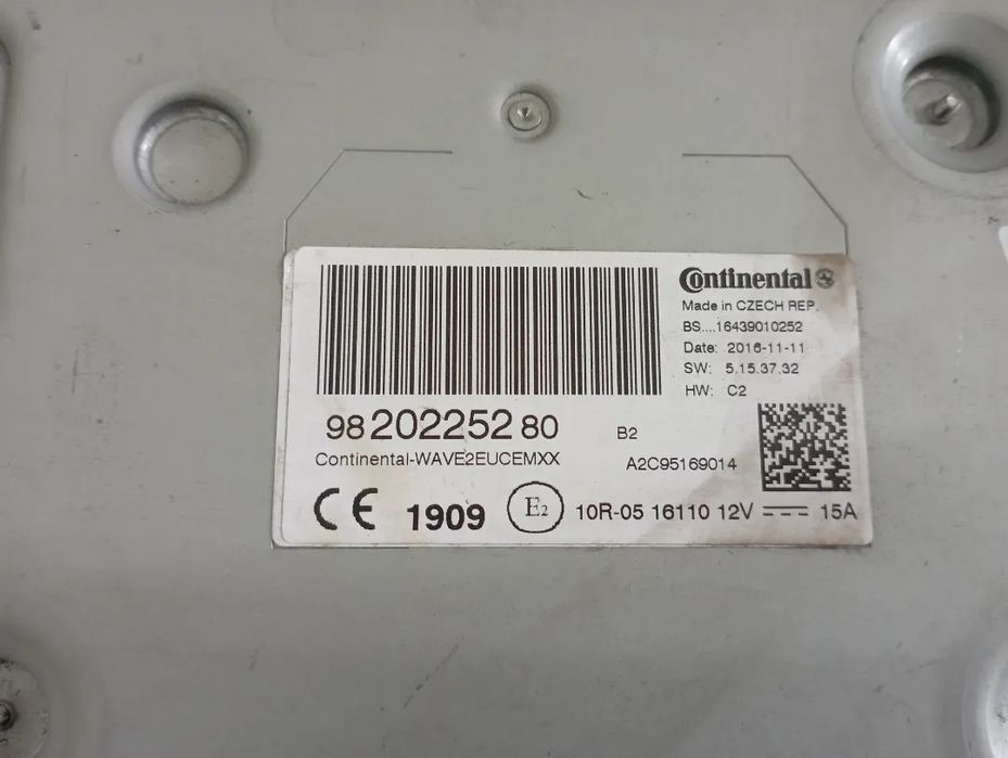 Radio Citroen C3 2017 Ref. 9820225280