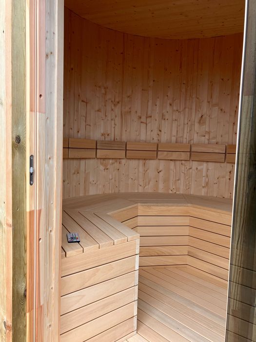 Sauna ogrodowa zewnętrzna okrągła- Dostępna od ręki!!