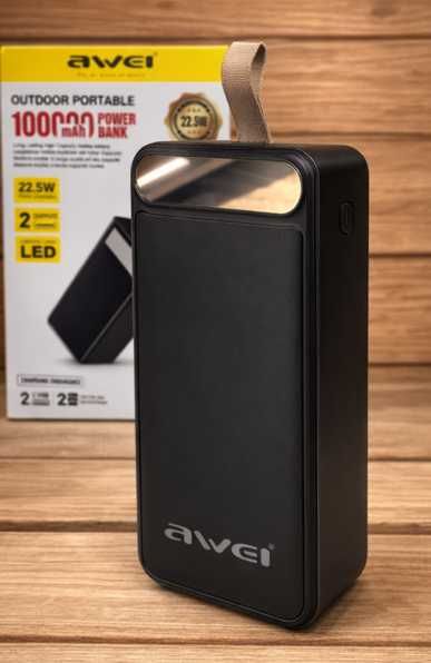 повербанк 100000 павербанк 100000 power bank awei 100000 mAh НОВИЙ‼️
